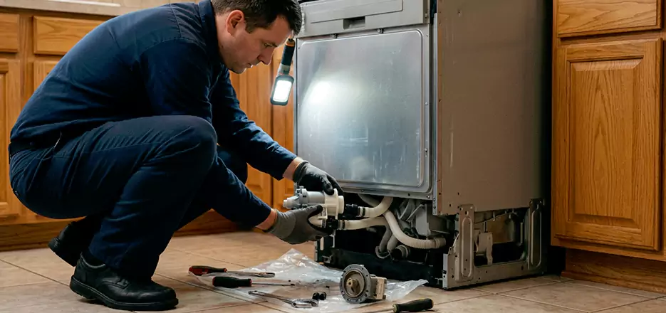 Dishwasher Drain Hose Repair in Coronado