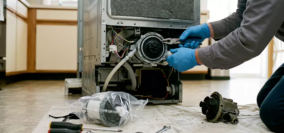 Dishwasher Motor Pump Replacement in Coronado